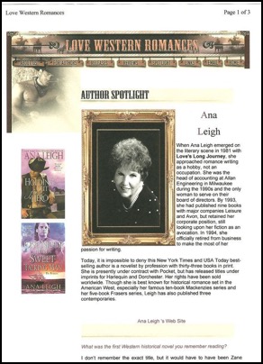 Ana Leigh - Author Spotlight